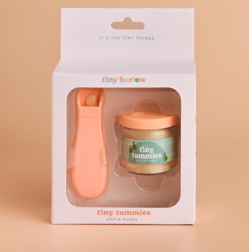 Tiny Harlow - Puppengläschen "Tiny Tummies Dolls Food Jar", Puppenzubehör Apfelmus