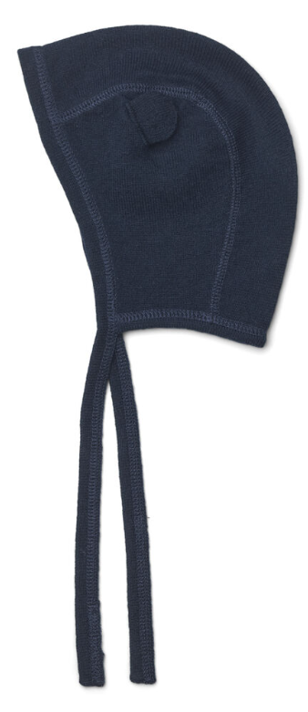 Liewood "Olli" Baby Bonnet, Strickmütze aus Merinowolle, Midnight Navy
